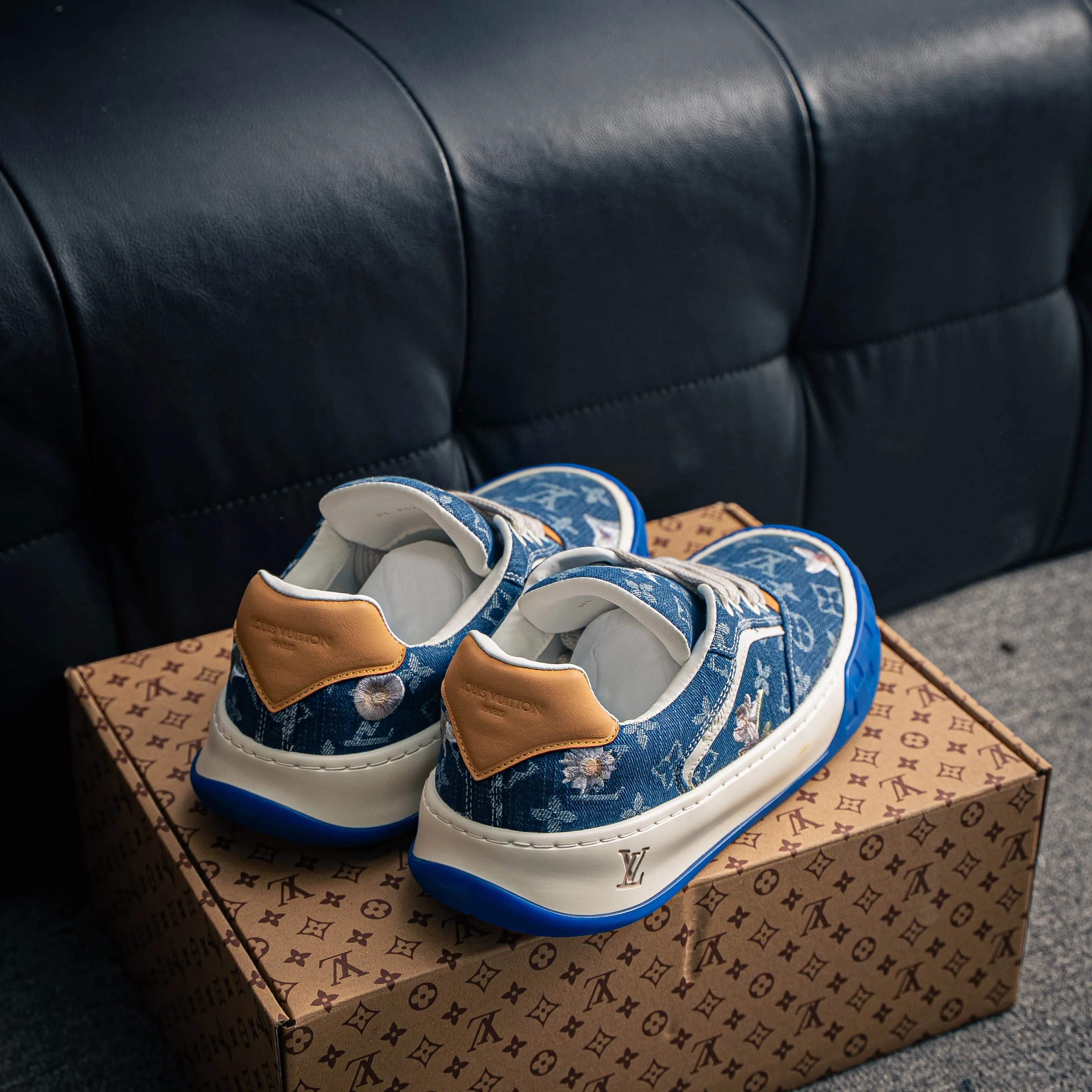 【YS 】 Premium -- LOUIS VUITTON Tilted Series｜2026 LV Tilted Low Sneakers Series Low-Top Retro